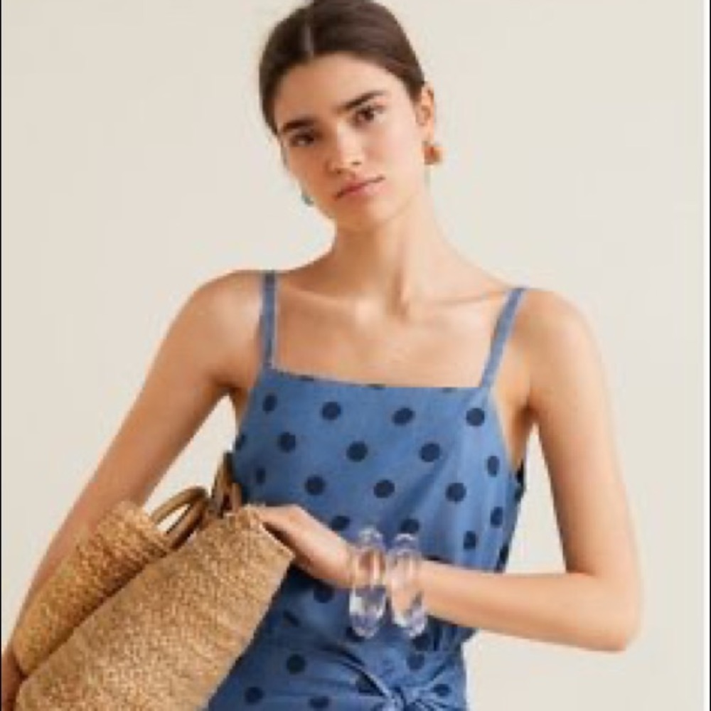 Mango Polkadot Cami